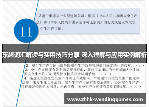 东超词汇解读与实用技巧分享 深入理解与应用实例解析 东超词汇解读与实用技巧分享 深入理解与应用实例解析